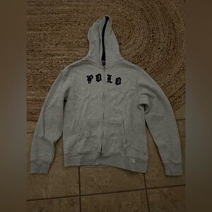 BOYS POLO ZIP UP HOODIE
